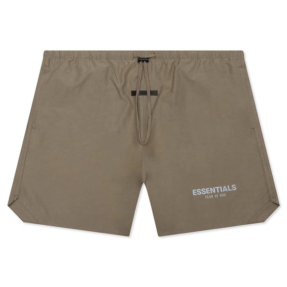 NWT ESSENTIALS FEAR OF GOD VOLLEY SHORTS HARVEST SIZE L / LARGE - Picture 1 of 6